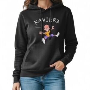 XAVIER3 Stephon Marbury Graphic Hoodie Black Unisex Sz Small Kangaroo Streetwear